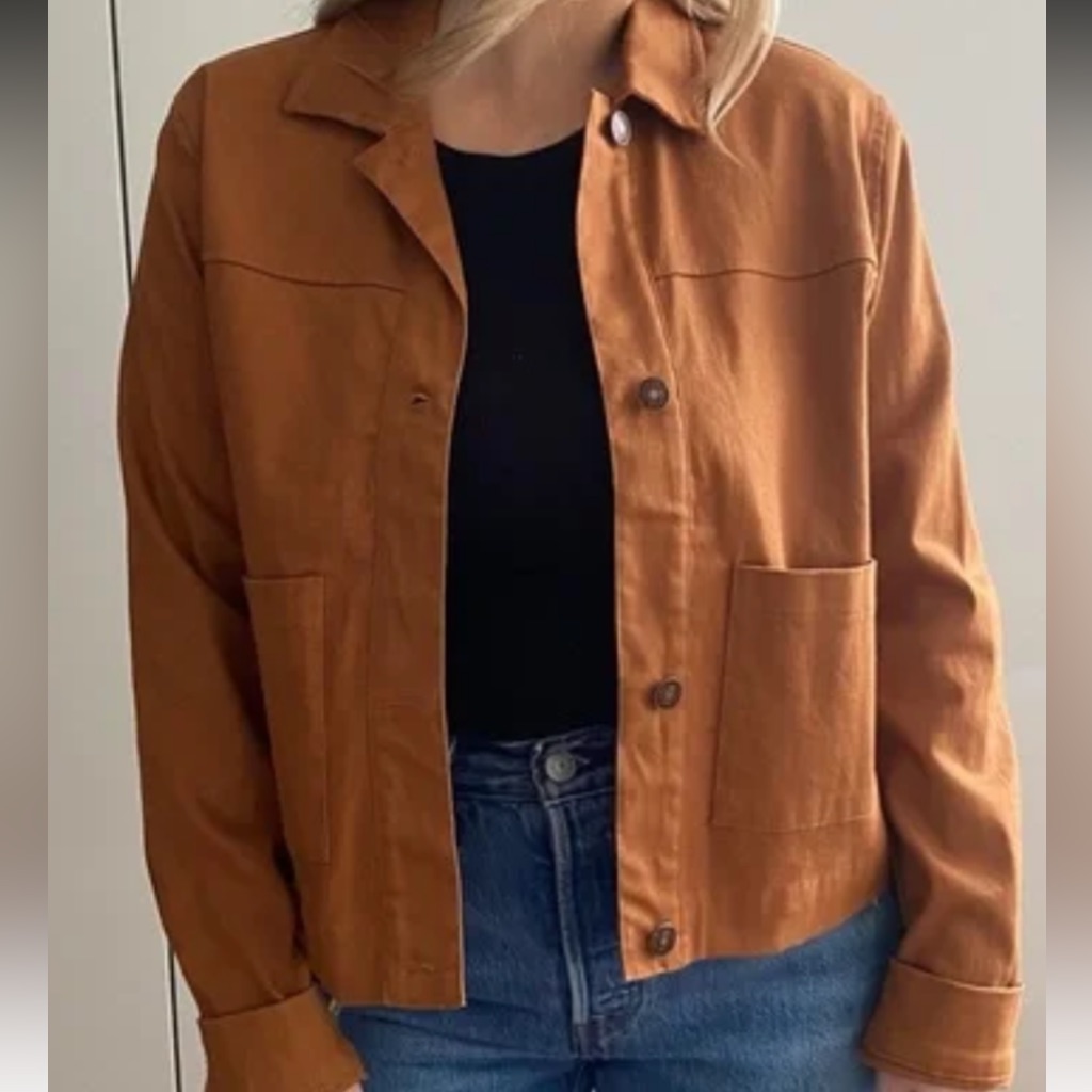 Sky And Sparrow Brown Utility Jacket Size Medium